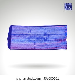 Brush stroke and texture. Grunge vector abstract hand - painted element. Underline and border.
