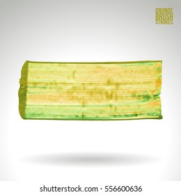 Brush stroke and texture. Grunge vector abstract hand - painted element. Underline and border.