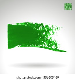 Brush stroke and texture. Grunge vector abstract hand - painted element. Underline and border.