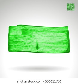 Brush stroke and texture. Grunge vector abstract hand - painted element. Underline and border.