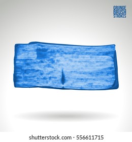 Brush stroke and texture. Grunge vector abstract hand - painted element. Underline and border.