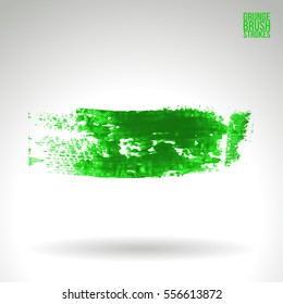 Brush stroke and texture. Grunge vector abstract hand - painted element. Underline and border.