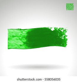 Brush stroke and texture. Grunge vector abstract hand - painted element. Underline and border.