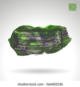 Brush stroke and texture. Grunge vector abstract hand - painted element. Underline and border