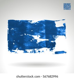 Brush stroke and texture. Grunge vector abstract hand - painted element. Underline and border.