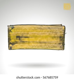 Brush stroke and texture. Grunge vector abstract hand - painted element. Underline and border.