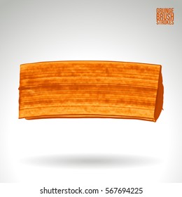 Brush stroke and texture. Grunge vector abstract hand - painted element. Underline and border.