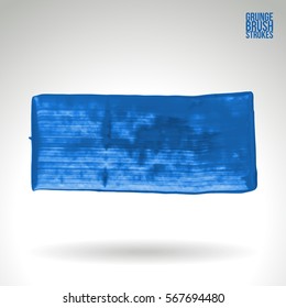 Brush stroke and texture. Grunge vector abstract hand - painted element. Underline and border.