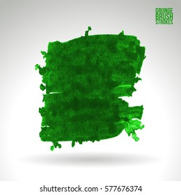 Brush stroke and texture. Grunge vector abstract hand - painted element. Underline and border.