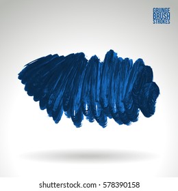 Brush stroke and texture. Grunge vector abstract hand - painted element. Underline and border.