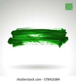 Brush stroke and texture. Grunge vector abstract hand - painted element. Underline and border.