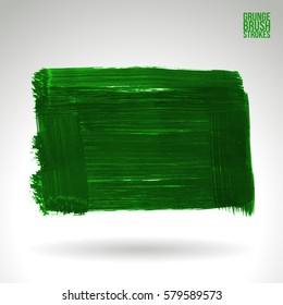 Brush stroke and texture. Grunge vector abstract hand - painted element. Underline and border.