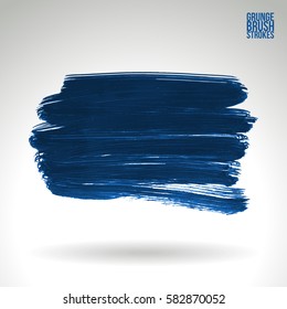 Brush stroke and texture. Grunge vector abstract hand - painted element. Underline and border.