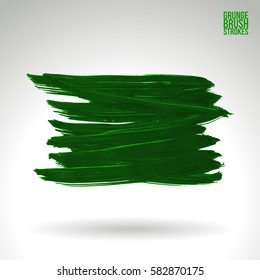 Brush stroke and texture. Grunge vector abstract hand - painted element. Underline and border.