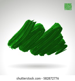Brush stroke and texture. Grunge vector abstract hand - painted element. Underline and border.