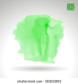 Brush stroke and texture. Grunge vector abstract hand - painted element. Underline and border.