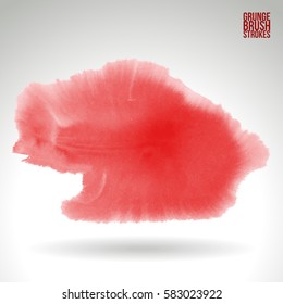 Brush stroke and texture. Grunge vector abstract hand - painted element. Underline and border.