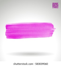Brush stroke and texture. Grunge vector abstract hand - painted element. Underline and border.