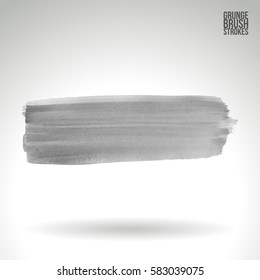 Brush stroke and texture. Grunge vector abstract hand - painted element. Underline and border.