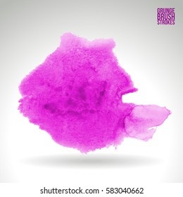 Brush stroke and texture. Grunge vector abstract hand - painted element. Underline and border.