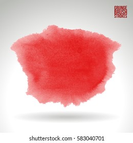 Brush stroke and texture. Grunge vector abstract hand - painted element. Underline and border.