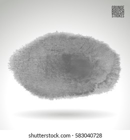 Brush stroke and texture. Grunge vector abstract hand - painted element. Underline and border.