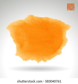 Brush stroke and texture. Grunge vector abstract hand - painted element. Underline and border.