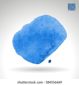 Brush stroke and texture. Grunge vector abstract hand - painted element. Underline and border.