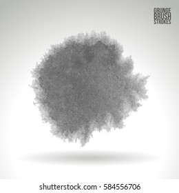 Brush stroke and texture. Grunge vector abstract hand - painted element. Underline and border.