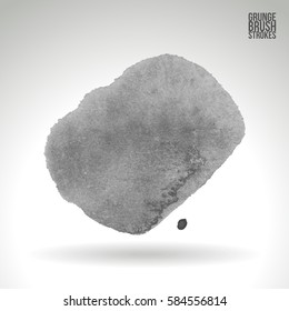 Brush stroke and texture. Grunge vector abstract hand - painted element. Underline and border.