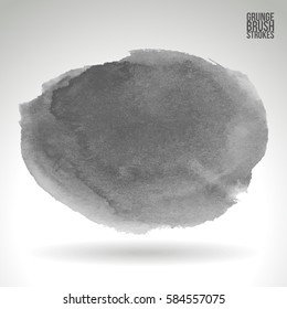 Brush stroke and texture. Grunge vector abstract hand - painted element. Underline and border.