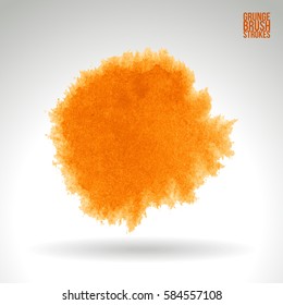 Brush stroke and texture. Grunge vector abstract hand - painted element. Underline and border.