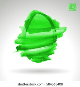 Brush stroke and texture. Grunge vector abstract hand - painted element. Underline and border.