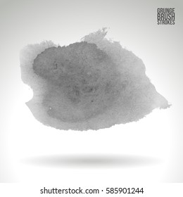Brush stroke and texture. Grunge vector abstract hand - painted element. Underline and border.