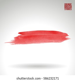 Brush stroke and texture. Grunge vector abstract hand - painted element. Underline and border.