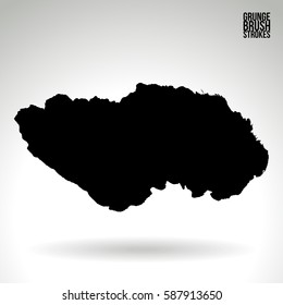 Brush stroke and texture. Grunge vector abstract hand - painted element. Underline and border.