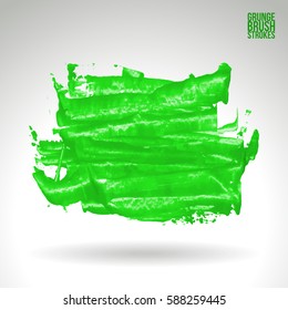 Brush stroke and texture. Grunge vector abstract hand - painted element. Underline and border.