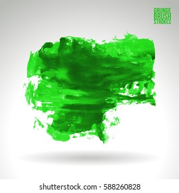 Brush stroke and texture. Grunge vector abstract hand - painted element. Underline and border.