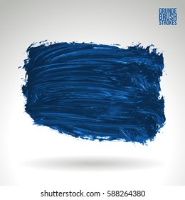 Brush stroke and texture. Grunge vector abstract hand - painted element. Underline and border.