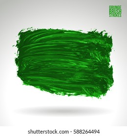 Brush stroke and texture. Grunge vector abstract hand - painted element. Underline and border.
