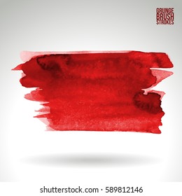 Brush stroke and texture. Grunge vector abstract hand - painted element. Underline and border.