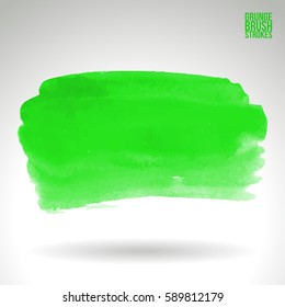 Brush stroke and texture. Grunge vector abstract hand - painted element. Underline and border.