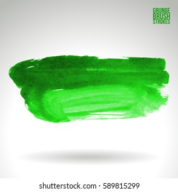 Brush stroke and texture. Grunge vector abstract hand - painted element. Underline and border.