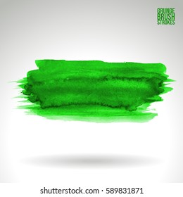 Brush stroke and texture. Grunge vector abstract hand - painted element. Underline and border.