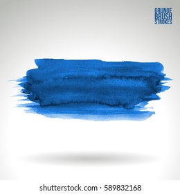Brush stroke and texture. Grunge vector abstract hand - painted element. Underline and border.