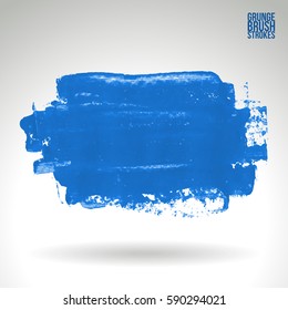 Brush stroke and texture. Grunge vector abstract hand - painted element. Underline and border.