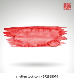 Brush stroke and texture. Grunge vector abstract hand - painted element. Underline and border.