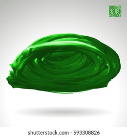 Brush stroke and texture. Grunge vector abstract hand - painted element. Underline and border.