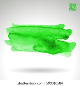 Brush stroke and texture. Grunge vector abstract hand - painted element. Underline and border.