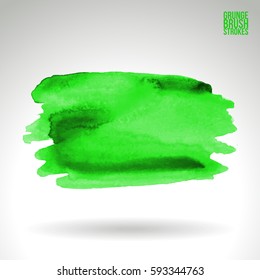 Brush stroke and texture. Grunge vector abstract hand - painted element. Underline and border.